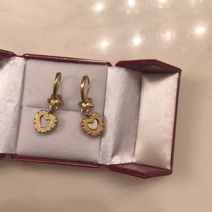 Betsey Johnson Jewelry - Betsey Johnson heart dangle Earrings Betsey Johnson Jewelry - Betsey Johnson heart dangle Earrings